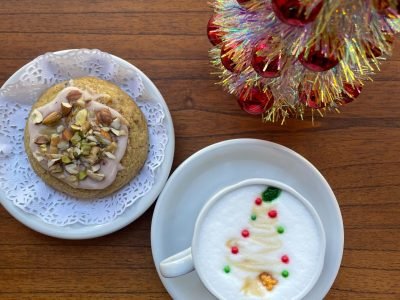 caffe y cookie navidad